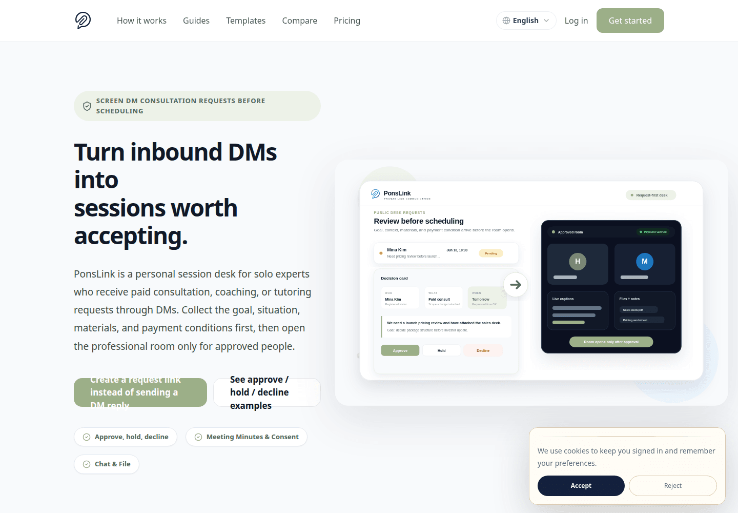 PonsLink live screenshot