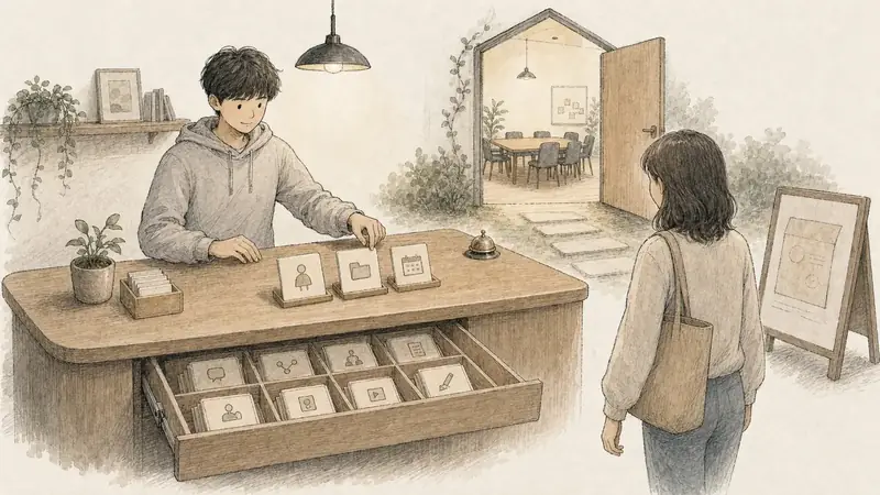 [PonsLink] 보여 줄 것만 보여 주고 덜 부담스럽게 들어오게 하기