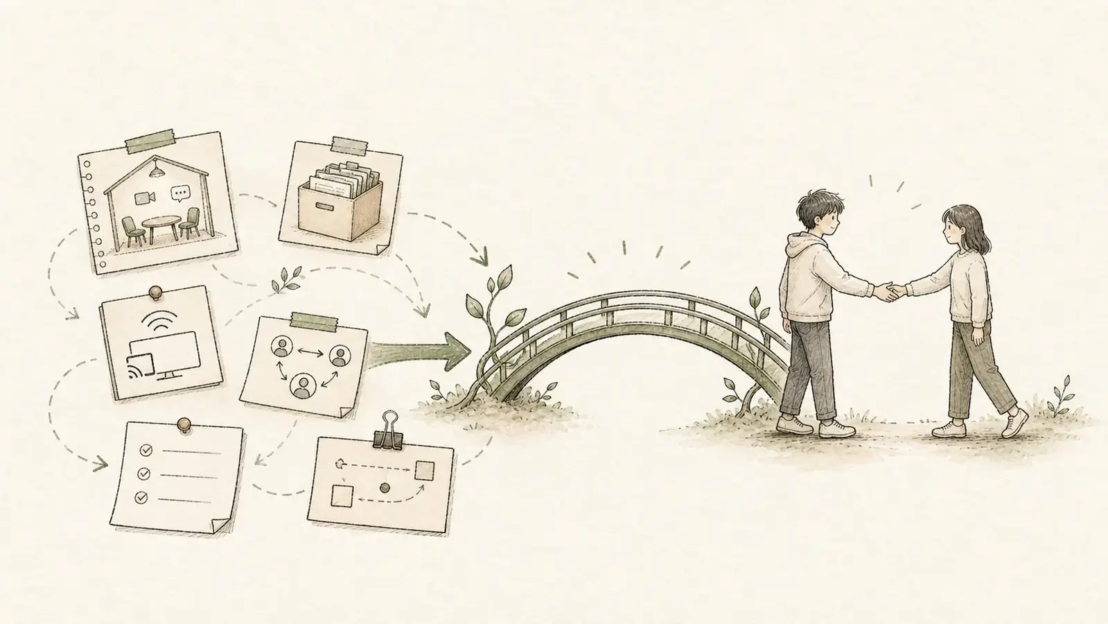 작업 기록을 다시 보니, 내가 만든 건 회의 앱보다 연결 방식에 가까웠다 — 문제 장면