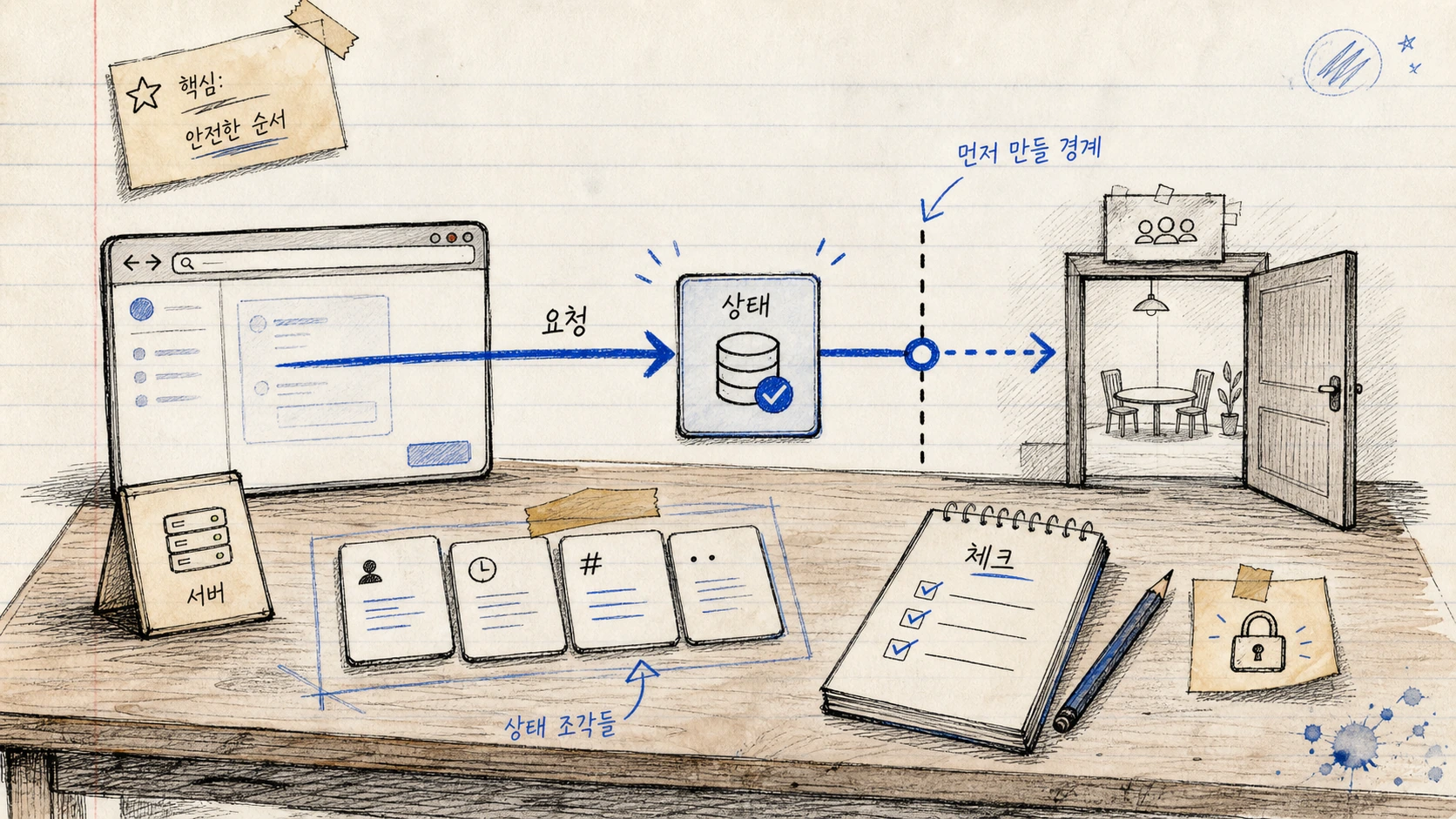 방을 만들기 전에 요청을 먼저 받는 이유 — 경계 변경