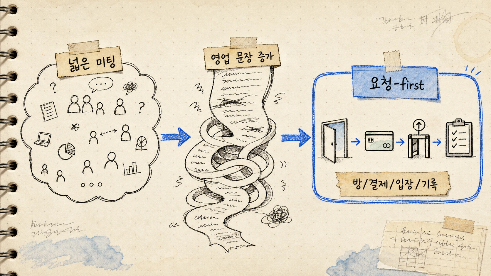 첫 고객은 넓은 미팅 시장이 아니라 DM 상담을 받는 1인 전문가였다 — 경계 변경