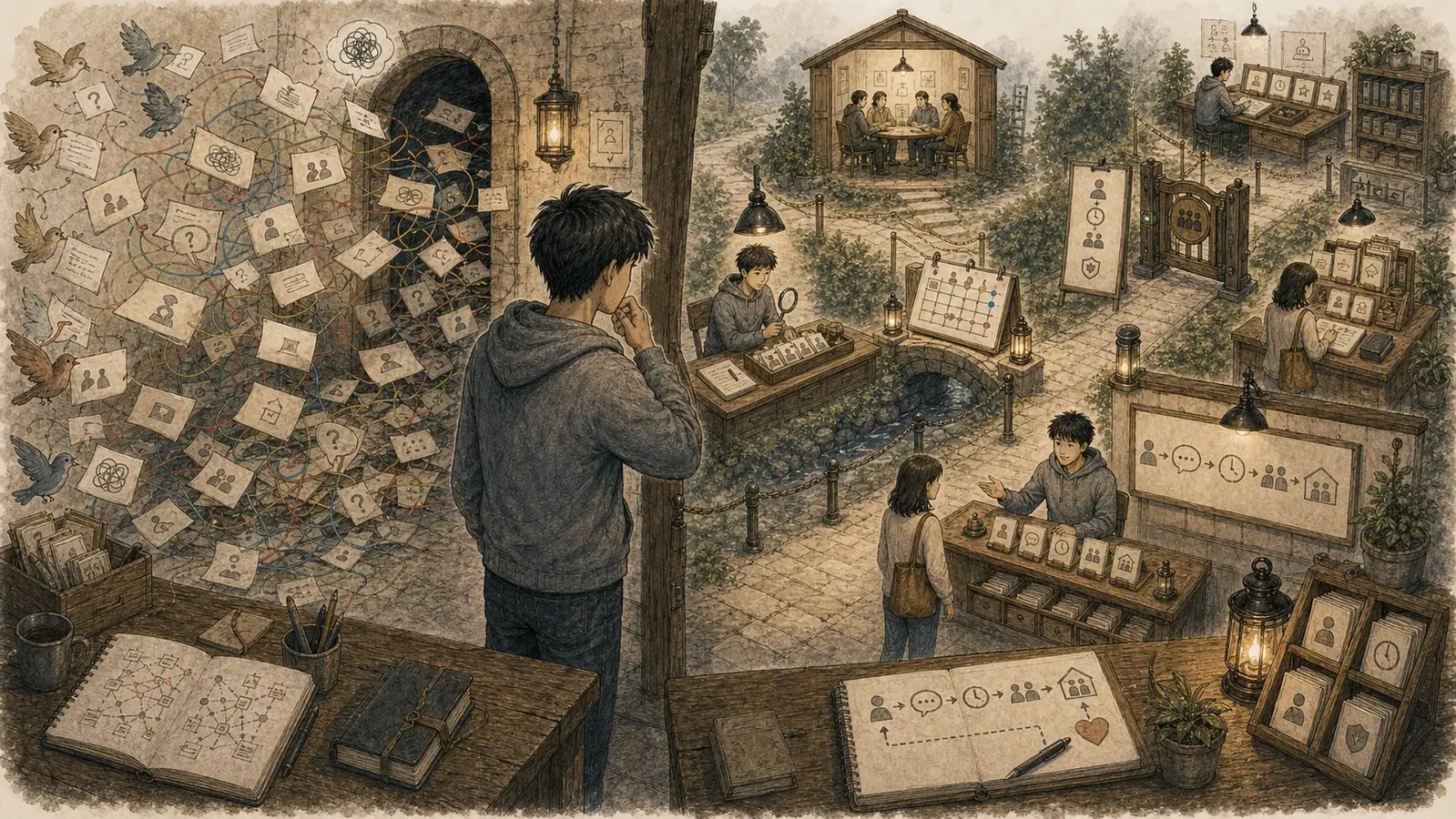 DM은 워크플로가 아니라는 문장을 붙잡게 된 이유 — 문제 장면
