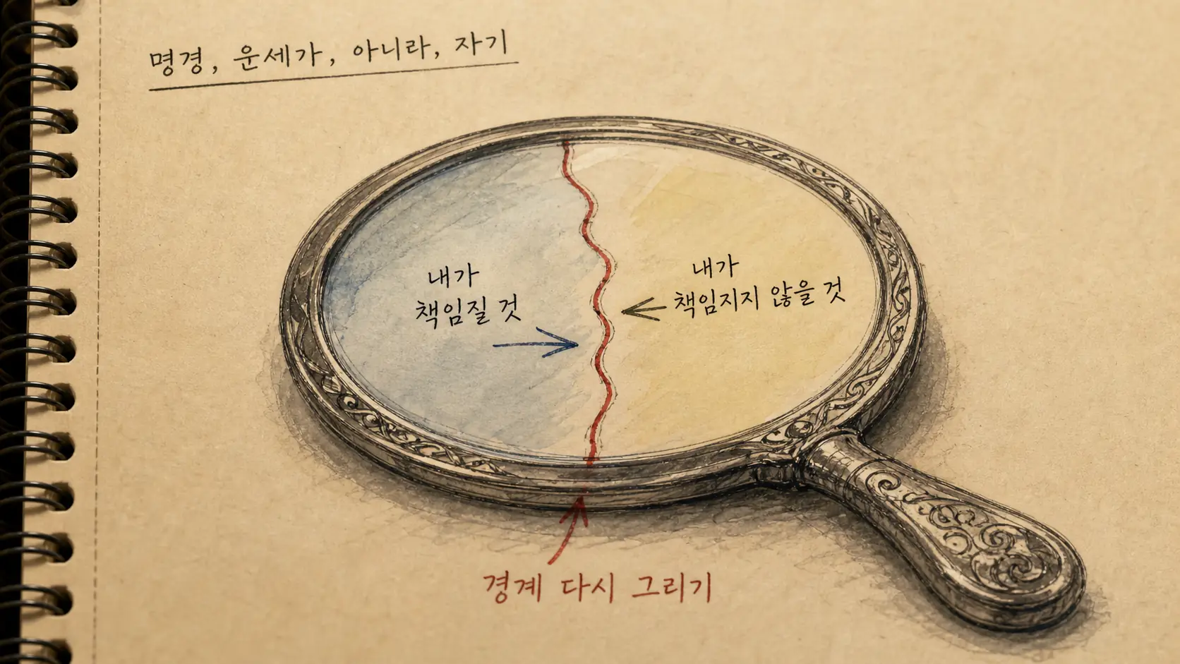 운세가 아니라 자기 해석의 거울로 만들고 싶었다 — 경계 변경