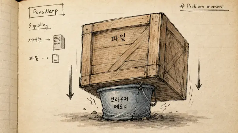 [PonsWarp] Signaling 서버는 파일 운반자가 아니라 소개자였다