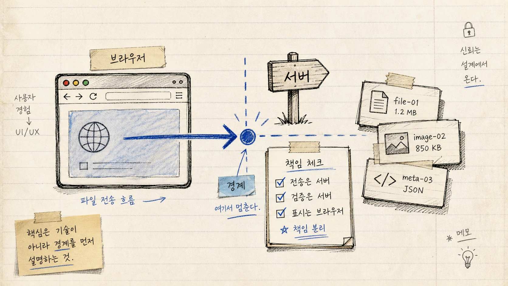 파일 전송은 PonsLink 안에서 먼저 고장났다 — 경계 변경