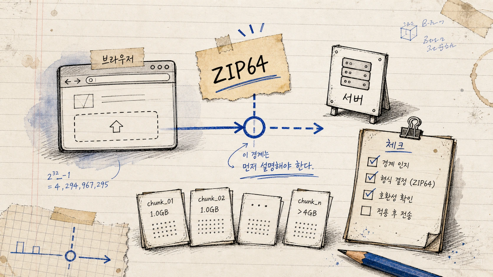 ZIP64가 필요해진 순간 — 경계 변경