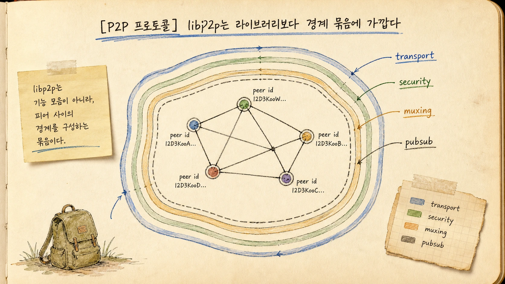 libp2p는 라이브러리보다 경계 묶음에 가깝다 — 경계 변경