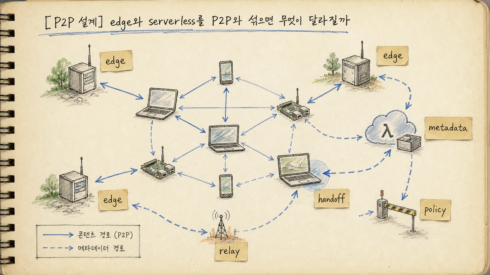 edge와 serverless를 P2P와 섞으면 무엇이 달라질까 — 실패 신호