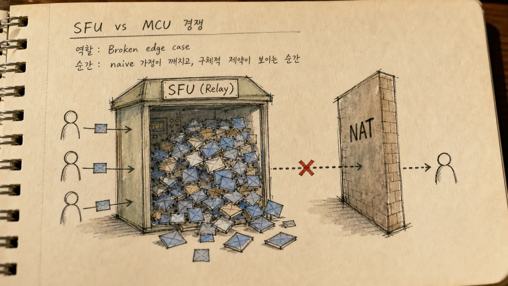 SFU와 MCU는 경쟁 관계가 아니라 선택지다 — 실패 신호