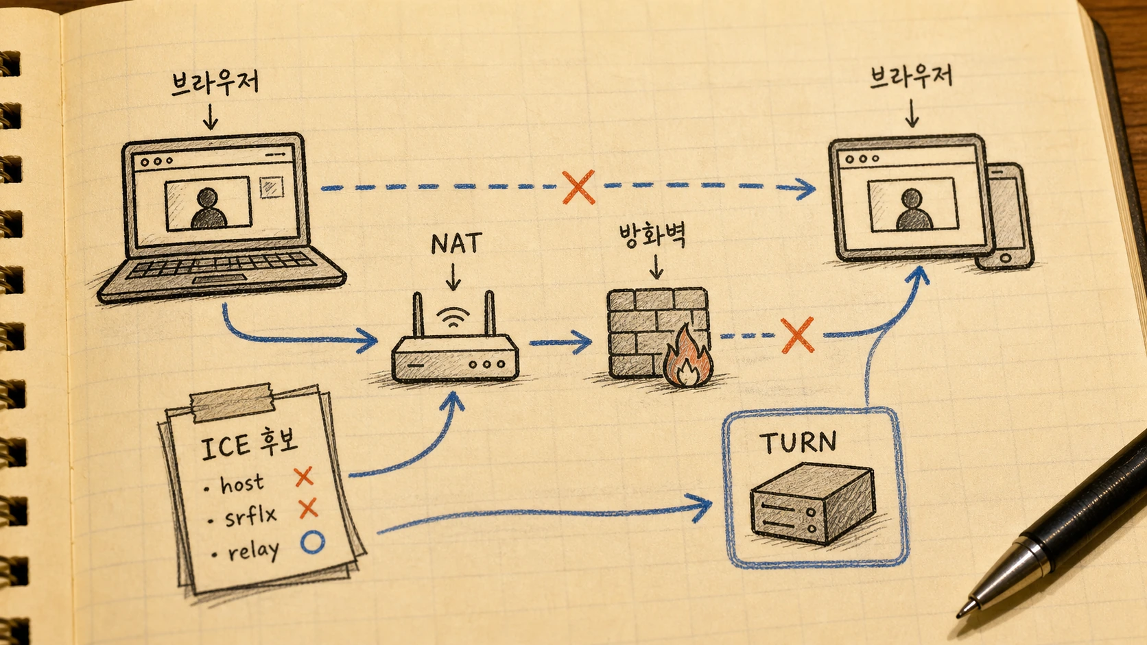WebRTC 연결은 왜 그냥 열리지 않을까 — 경계 변경
