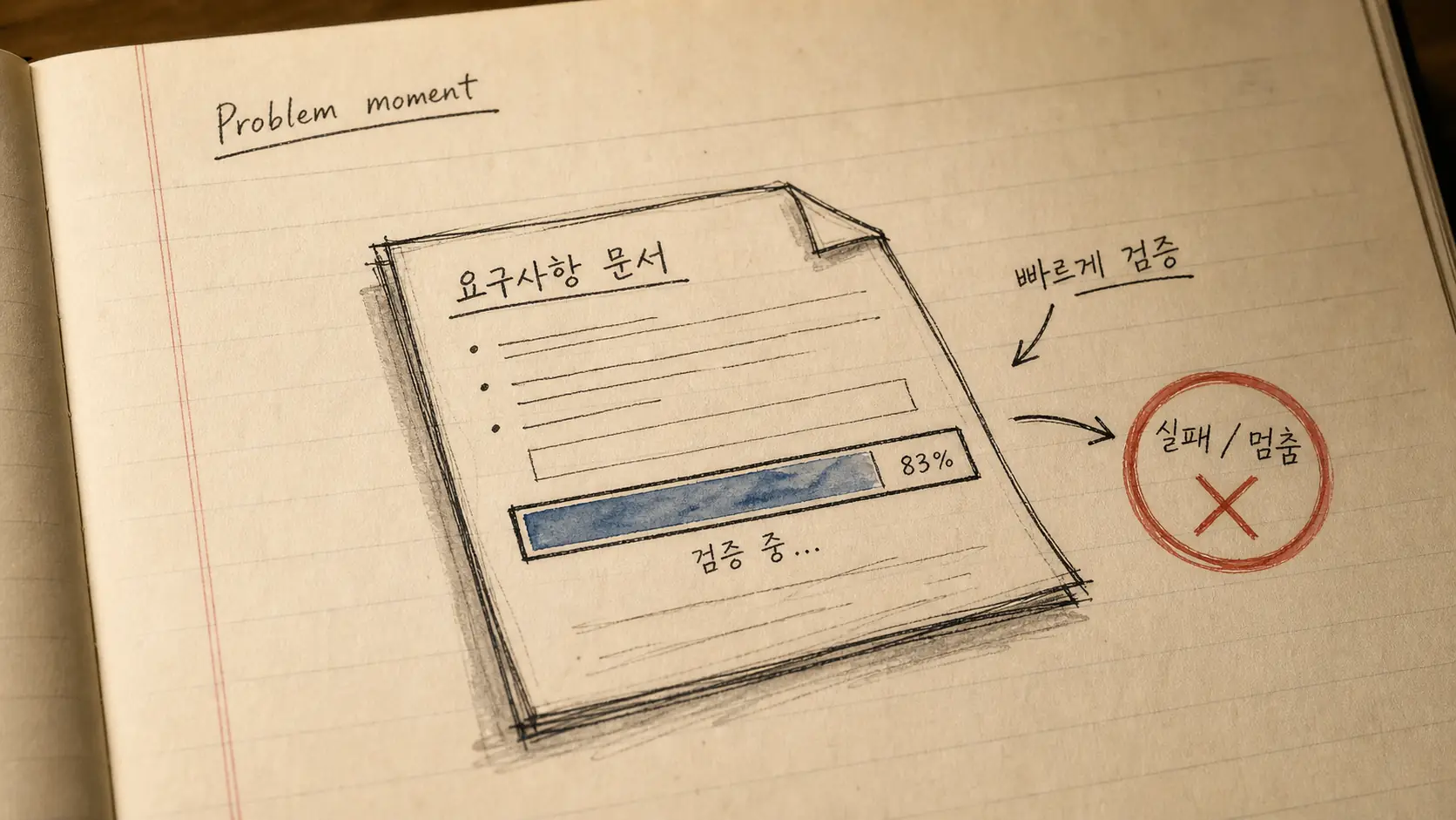 요구사항 문서: “빠르게”를 검증 가능한 문장으로 바꾸기 — 문제 장면
