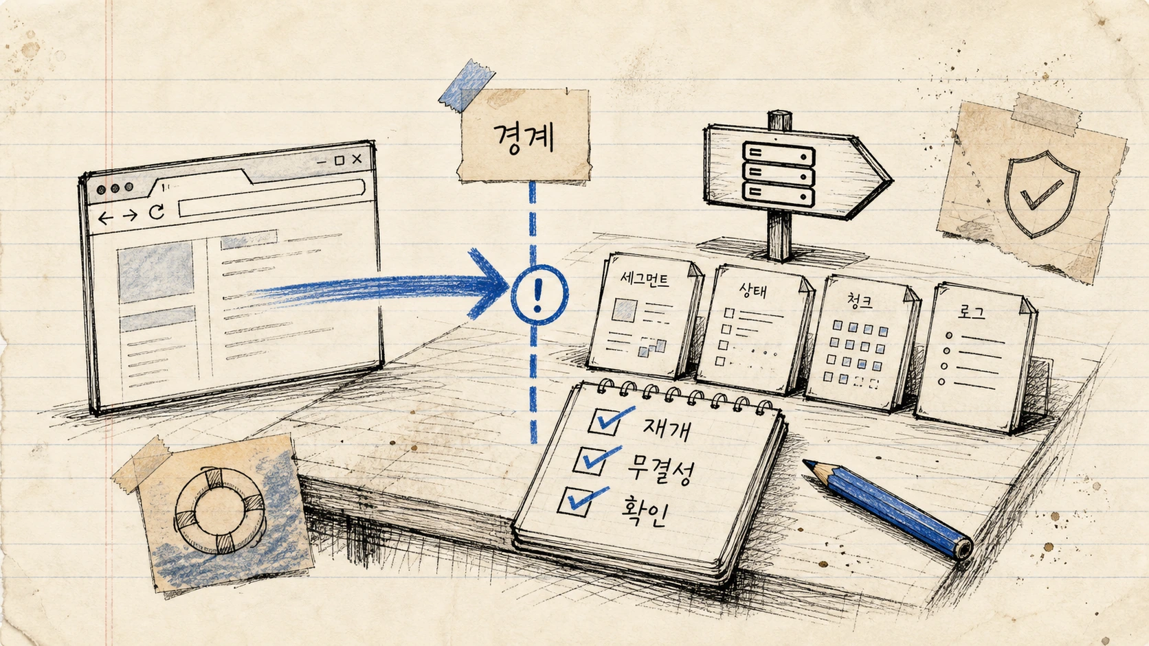 이어받기 기록이 속도보다 먼저 필요하다는 신호