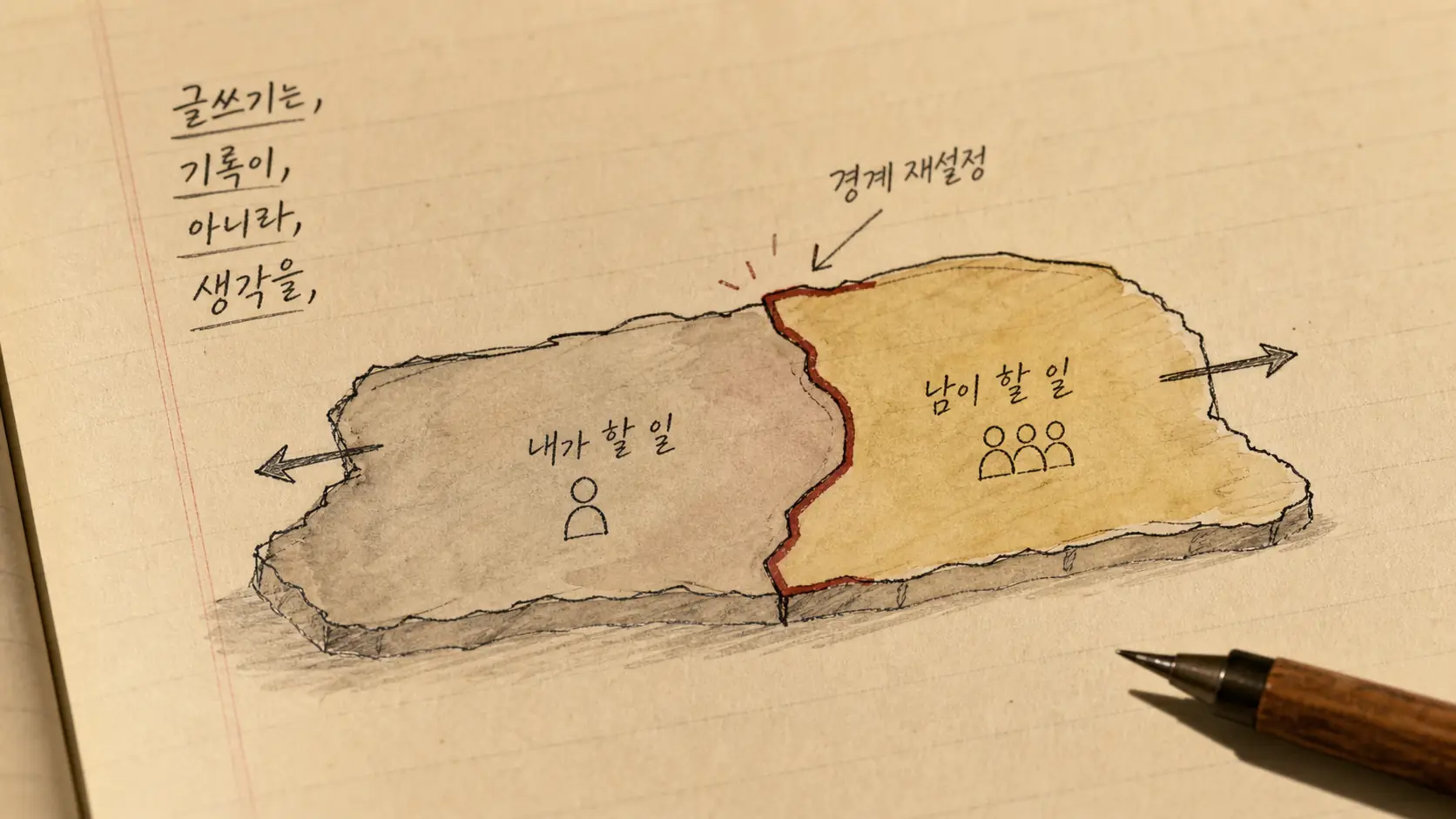 글쓰기는 기록이 아니라 생각을 다시 짜는 일이었다 — 실패 신호